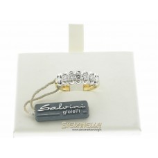 Salvini anello riviera in oro giallo e bianco con diamanti ct.0,70 ref. n56141